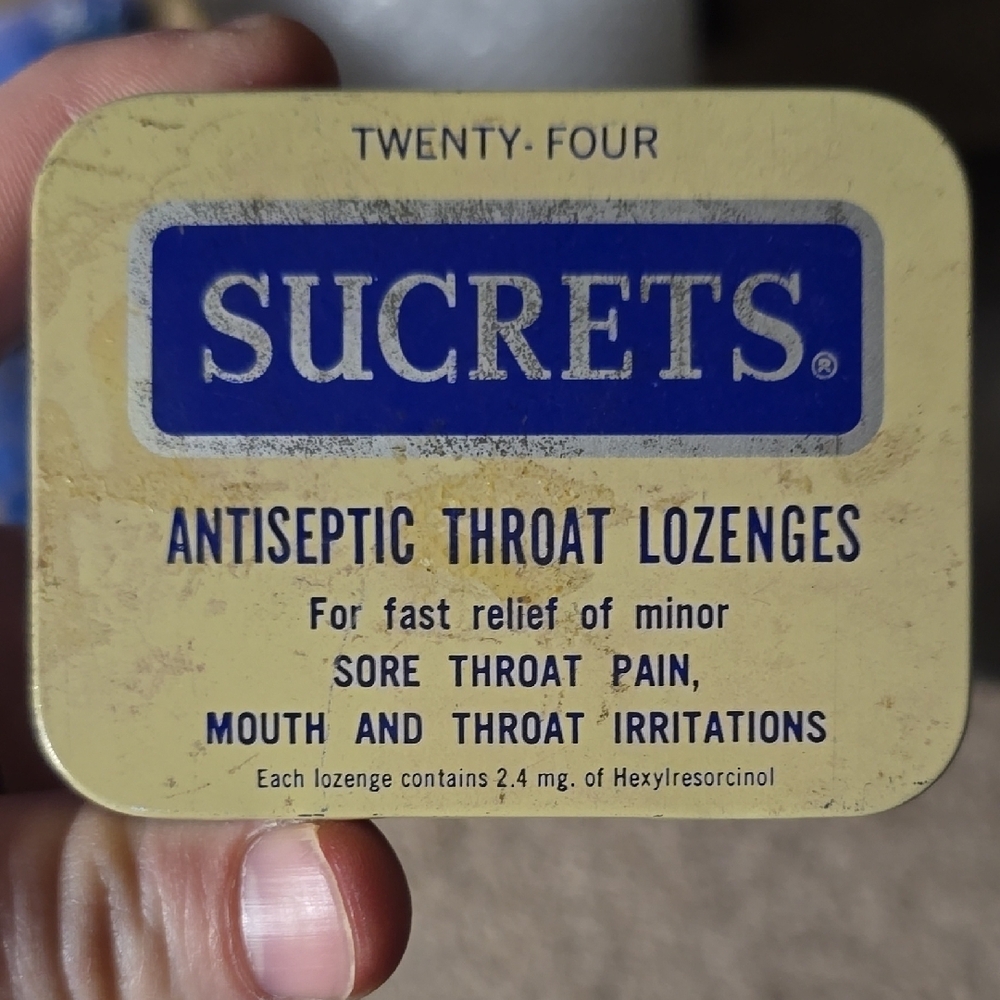 Sucrets Antiseptic Throat Lozenges Tin